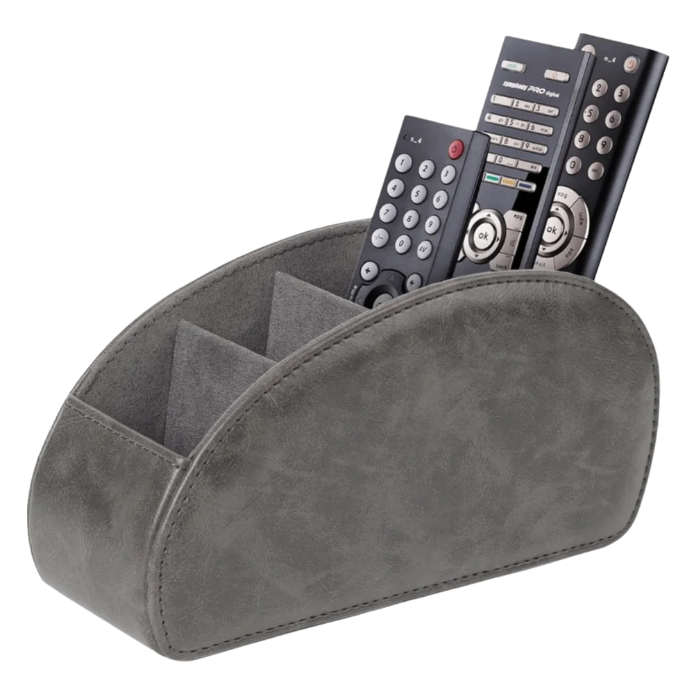 PU Leather Remote Control Holder & Desk Organizer Box Desk Organizer Box Axl Style-C
