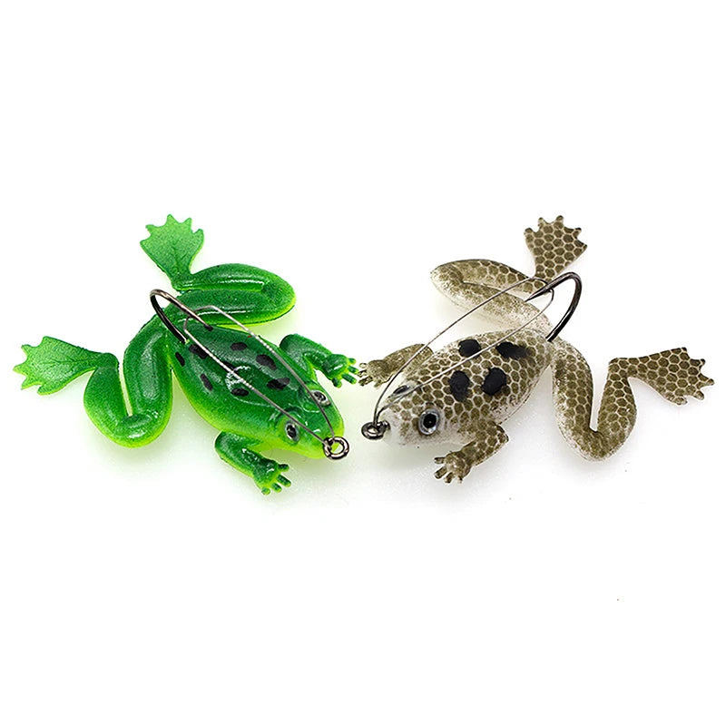 Soft Rubber Frog Fishing Lure 4.5g 6cm – Topwater Bass Bait Soft Fishing Lure Axl