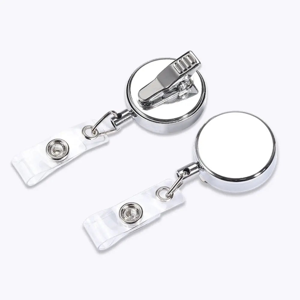 Retractable Badge Reel ID Card Holder Clip & Keyring Badge Reel Clip Axl
