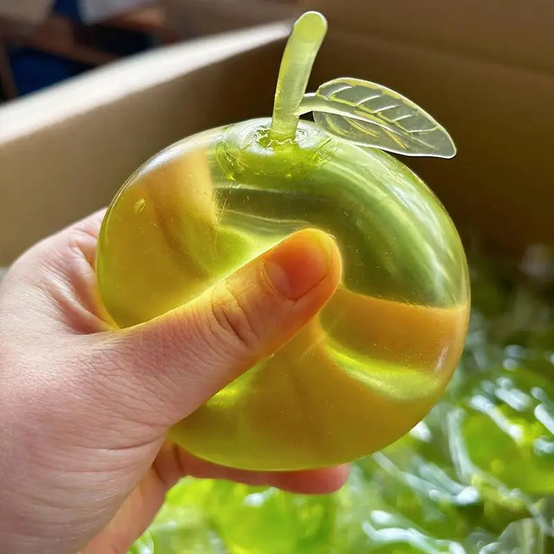 Green Fruit Squeeze Fidget Toy – Soft TPR Sensory Squish Ball Fidget Squeeze Toy Axl