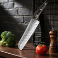 Damascus Steel Kitchen Knife Set – Sharp, Solid Wood Handle Kitchen Knife Set Axl 1pcs B
