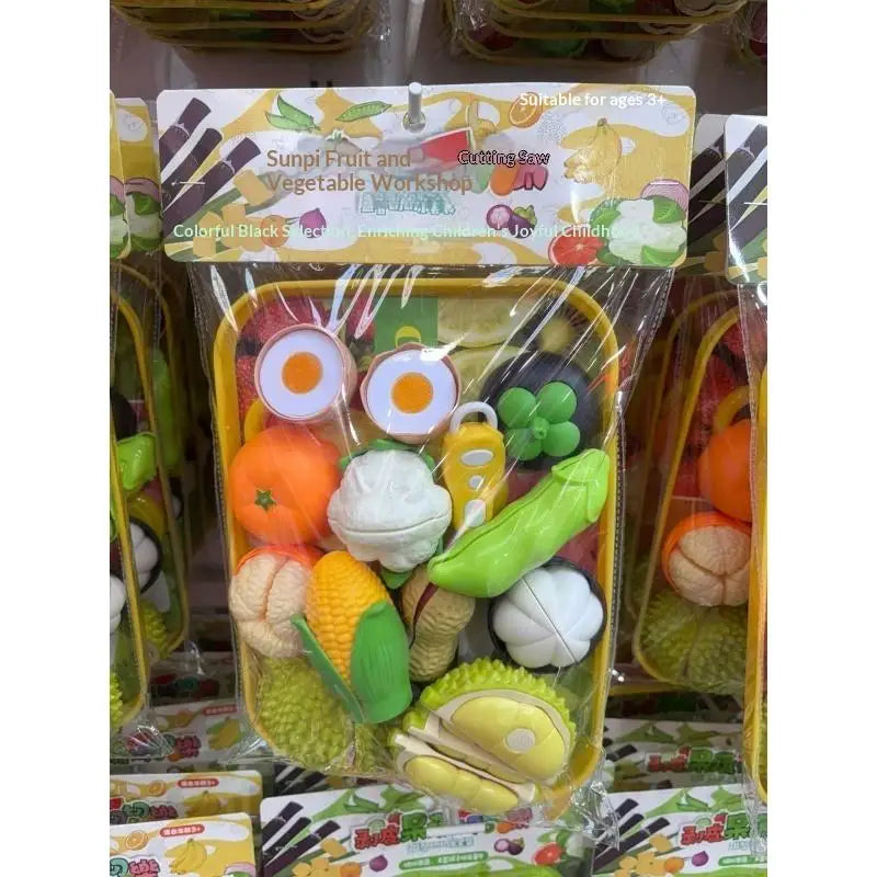Kids Fruit & Vegetable Cutting Toy – Pretend Play Kitchen Set Pretend Play Kitchen Set Axl
