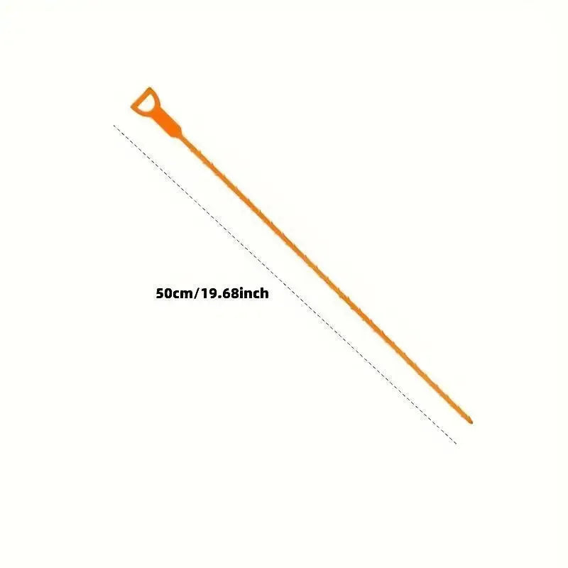 Drain Hair Clog Remover Tool – Pipe Cleaning Snake (Orange) Drain Cleaning Tool Axl
