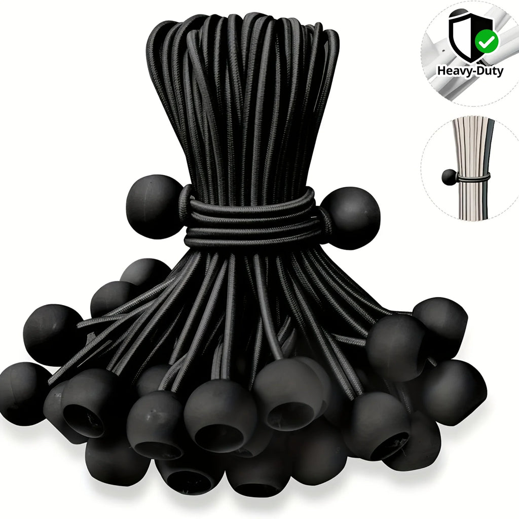 16-Pack Heavy-Duty Ball Elastic Bands for Canopy & Tent Elastic Fastening Ties Axl