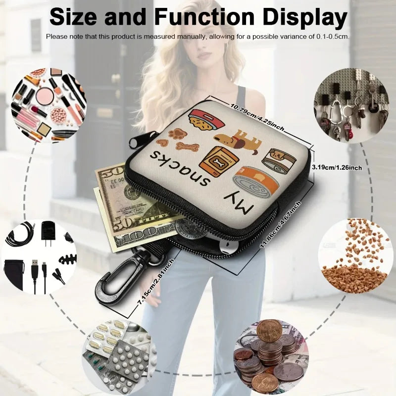 Portable Dog Treat Training Pouch with Zipper & Strap Dog Training Pouch Axl