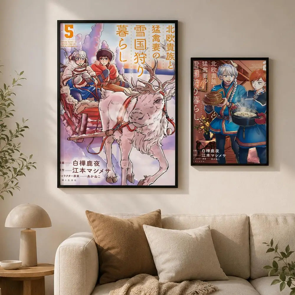 Hokuo Kizoku Self-Adhesive Waterproof Wall Poster – HD Art Decorative Wall Poster Axl
