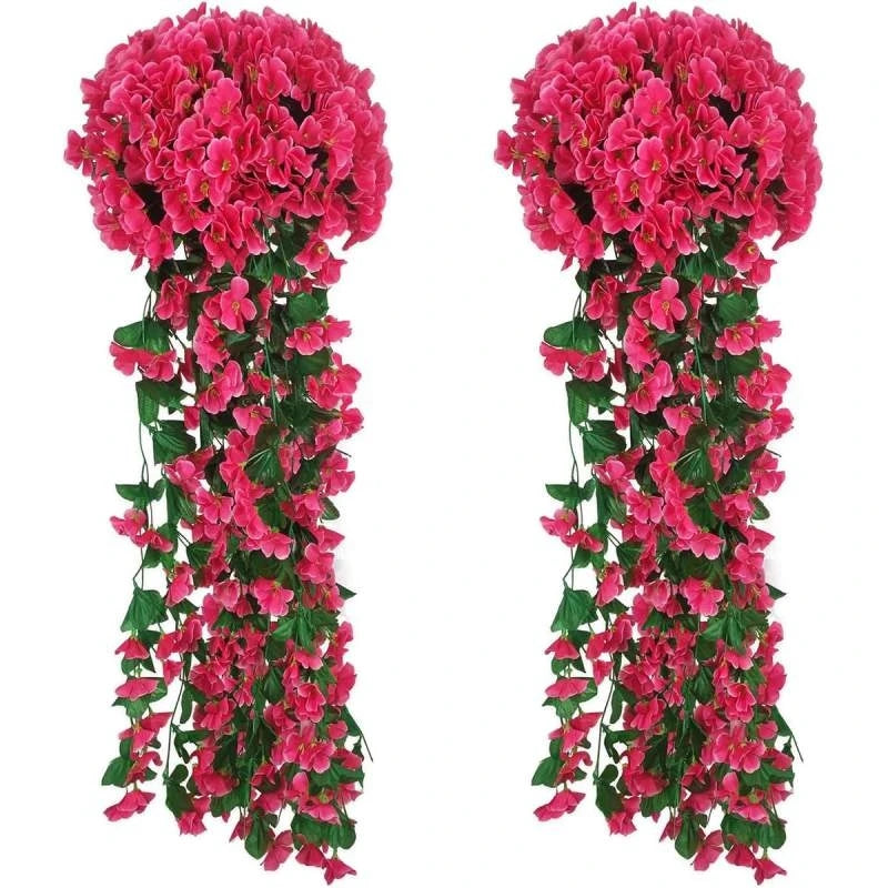 Artificial Silk Rose Vine – Wedding Arch & Wall Décor Artificial Flower Vine Axl Rose Red 1 pc