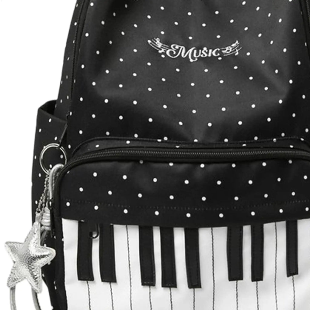 Piano Print Travel Backpack – Lightweight Laptop Bookbag Travel Backpack Axl