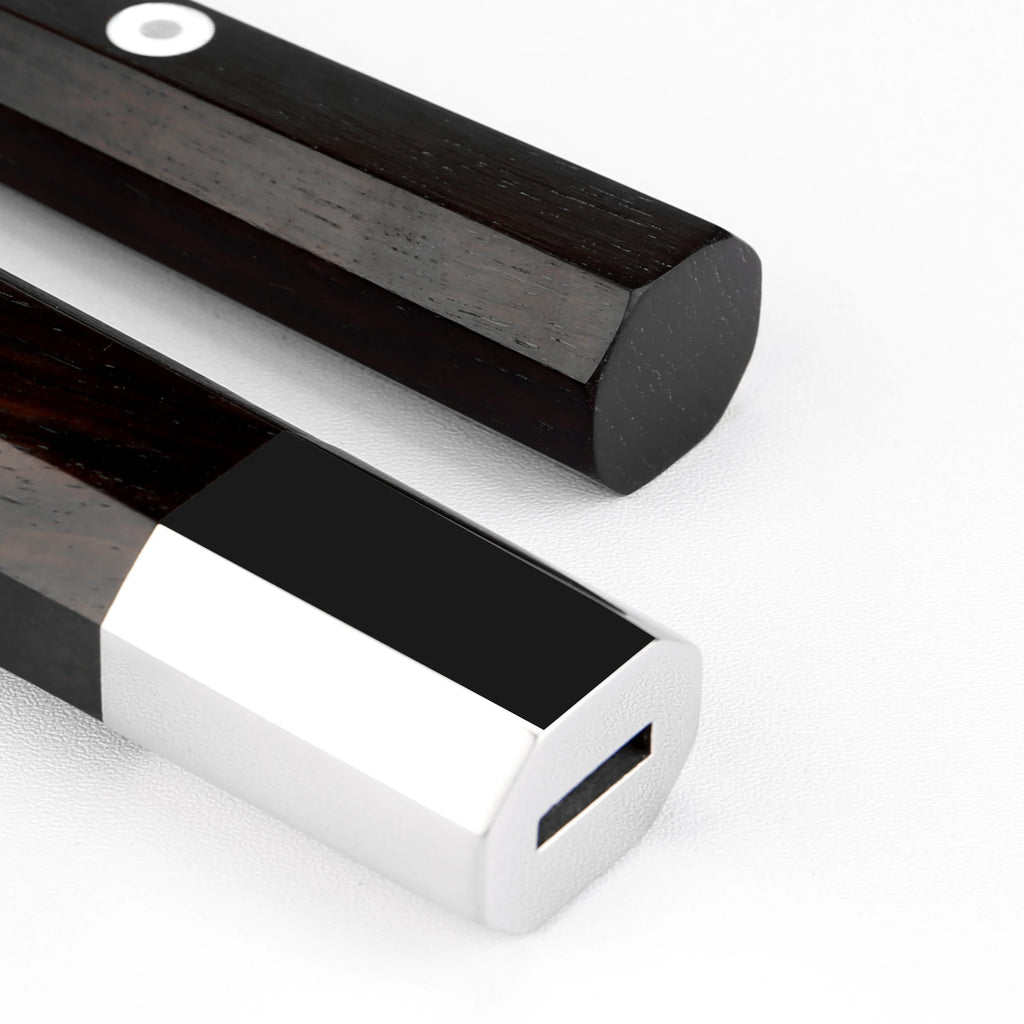 Japanese Octagonal Ebony Chef Knife Handle – DIY Replacement Knife Handle Axl