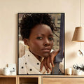 Lupita Nyong'o HD Wall Poster – Waterproof Sticky Home Decor Wall Art Poster Axl White9 30X40cmNoframe