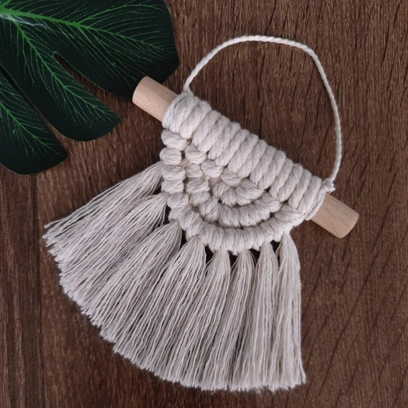 Bohemian Handwoven Macrame Tapestry with Tassels | Wall Decor Macrame Wall Hanging Axl C