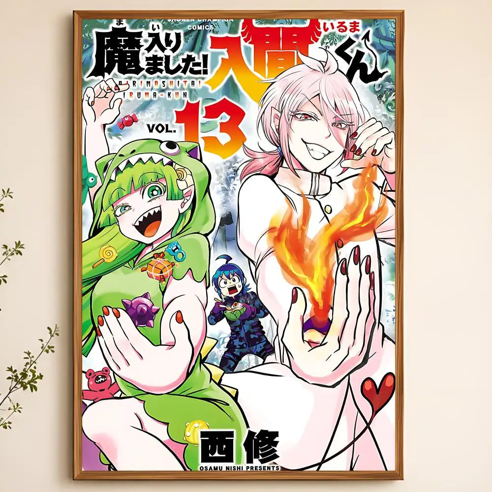 Welcome to Demon School Anime Poster – Self-Adhesive Wall Art