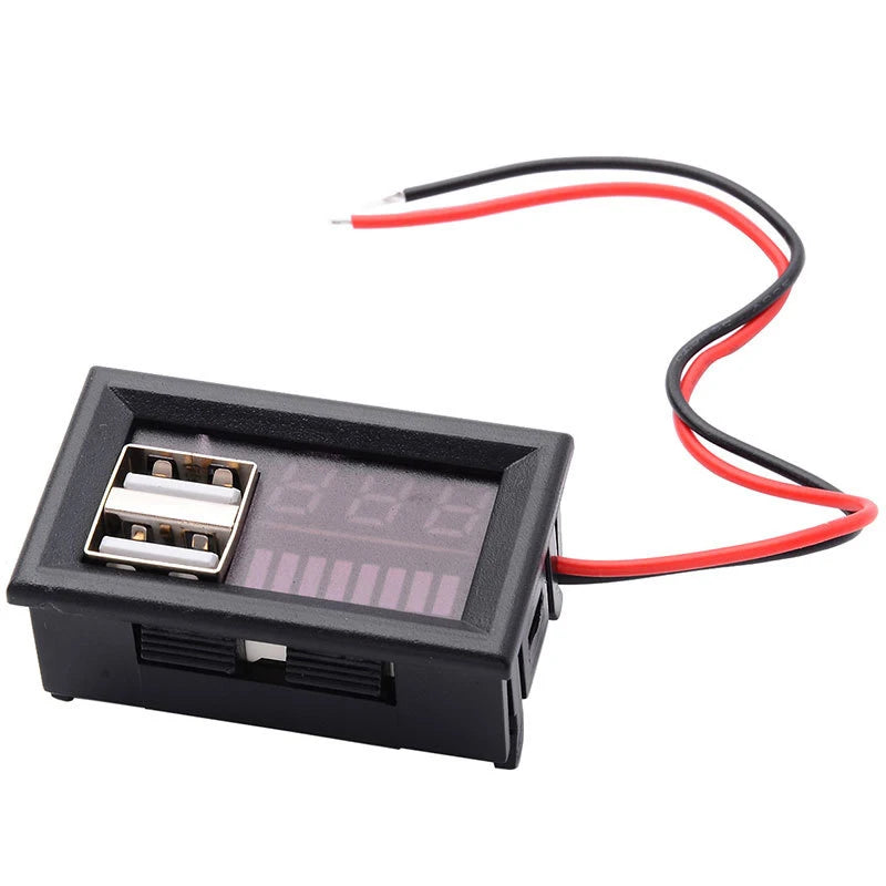 12V LED Digital Battery Voltmeter – Charge Level Indicator Battery Voltmeter Axl