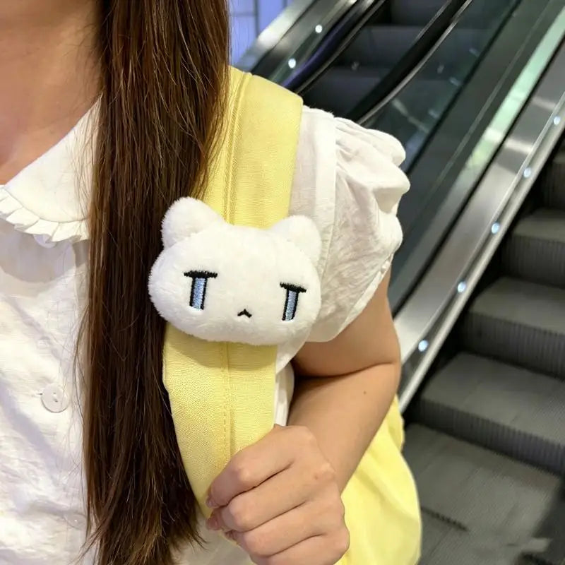 Realistic Cat Plush Backpack Clip – Cute Bag Charm Accessory Bag Charm Clip Axl