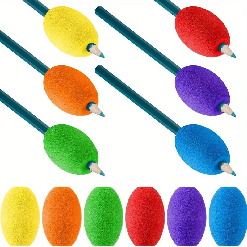 Soft Foam Pen Grip Holders – Non-Slip Ergonomic 6 & 12 Pack Pen Grip Holder Axl