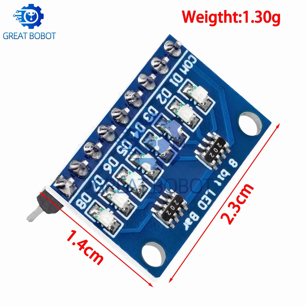 8-Bit LED Indicator Module 3–24V | Arduino UNO MEGA2560 Kit LED Indicator Module Axl