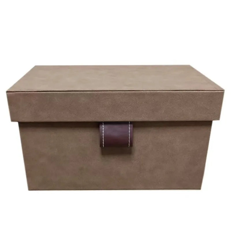 Large Leather Storage Box – 50L Clothes & Closet Organizer Leather Storage Box Axl