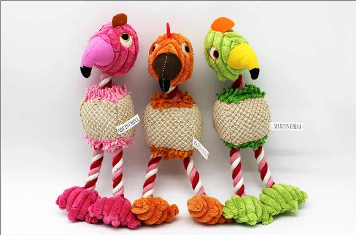 Parrot Plush Dog Chew Toy – Soft Interactive Toy for Dogs Dog Chew Toy Axl