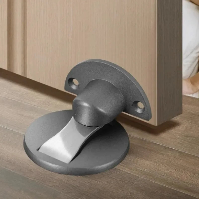 Magnetic Self-Locking Door Stopper – Punch-Free Stainless Steel Door Stopper Axl