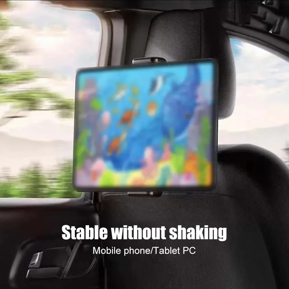 Telescopic Car Headrest Tablet & Phone Mount | 4–12.9 Inch Car Tablet Mount Axl