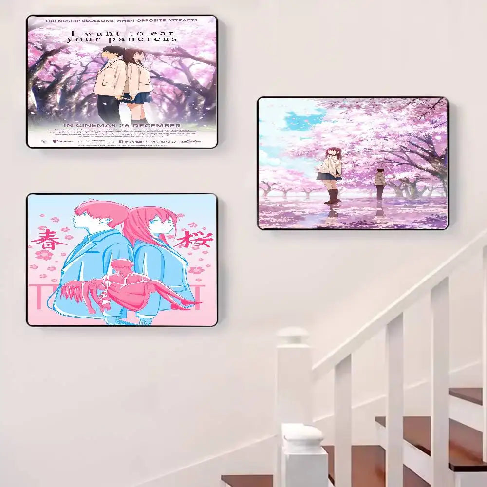 I Want to Eat Your Pancreas HD Wall Poster – Self-Adhesive Anime Wall Poster Axl