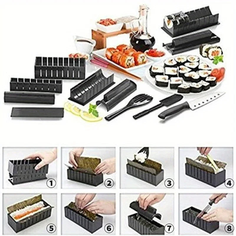 Sushi Making Kit – DIY Sushi Mould & Rice Roll Tool for Beginners Sushi Making Kit Axl