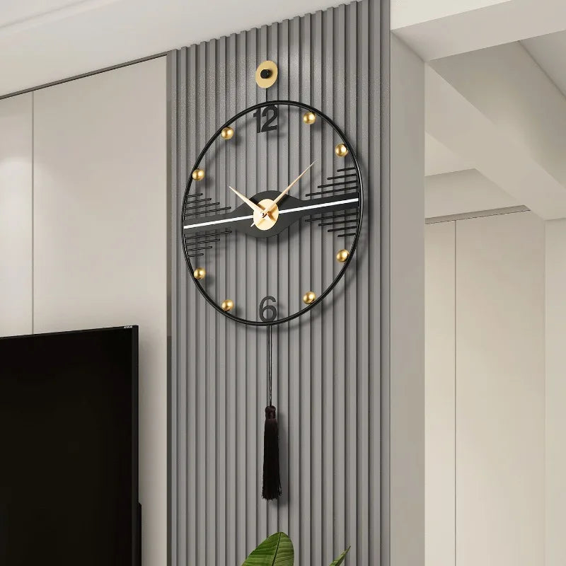 Large Modern Silent Metal Wall Clock – Minimalist 50x90cm Wall Clock Axl