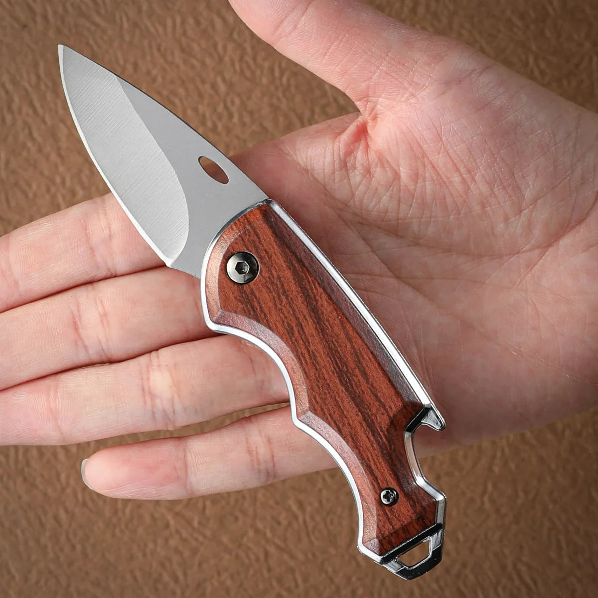 SHENJIU EDC Folding Pocket Knife with Bottle Opener | 5.4cm EDC Folding Knife Axl