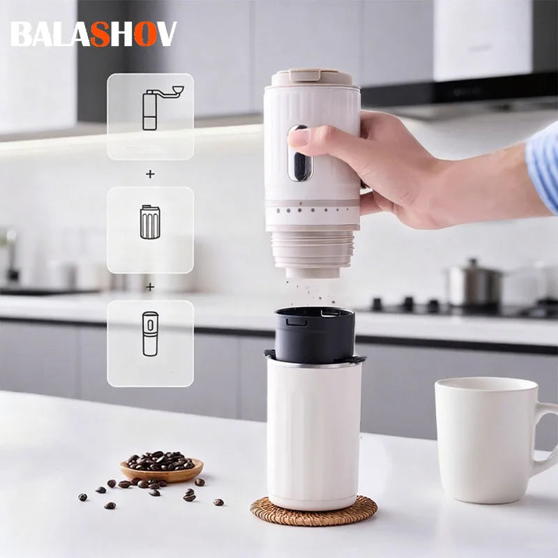 BALASHOV Portable Electric Espresso Maker – Travel & Car Portable Espresso Maker Axl