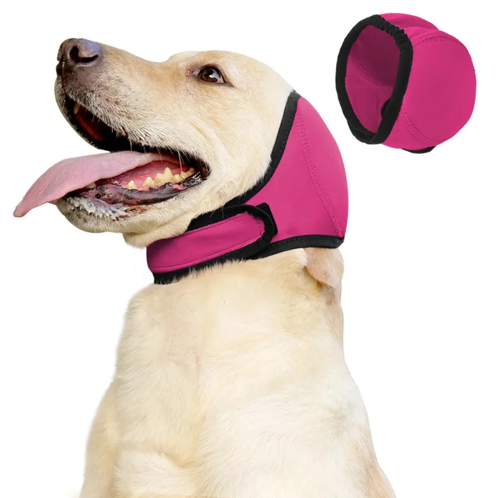 Dog Calming Earmuff – Noise Reduction Ear Cover S/M/L Dog Calming Earmuff Axl Rose Red M