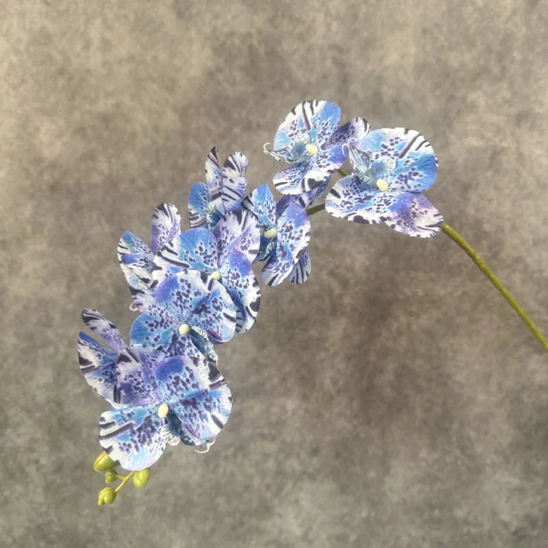 Artificial 9-Head Real Touch Orchid Stem – Wedding & Home Décor Artificial Flower Stem Axl
