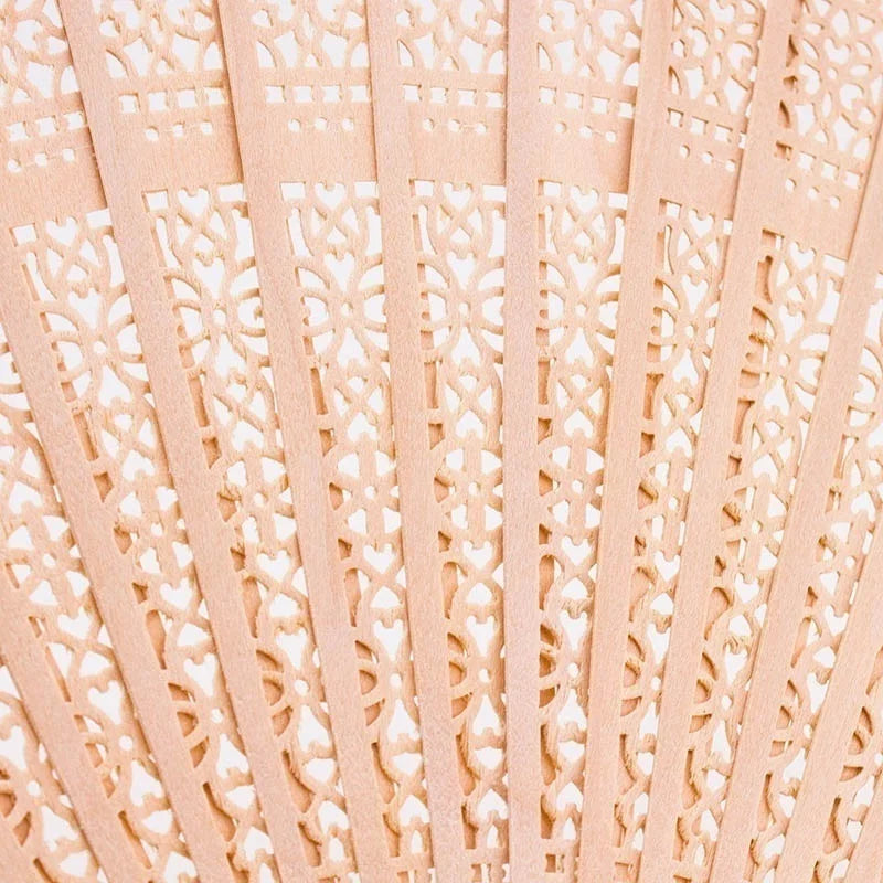 Sandalwood Folding Hand Fan 20cm – Hollow Wooden Carved Fan Decorative Hand Fan Axl