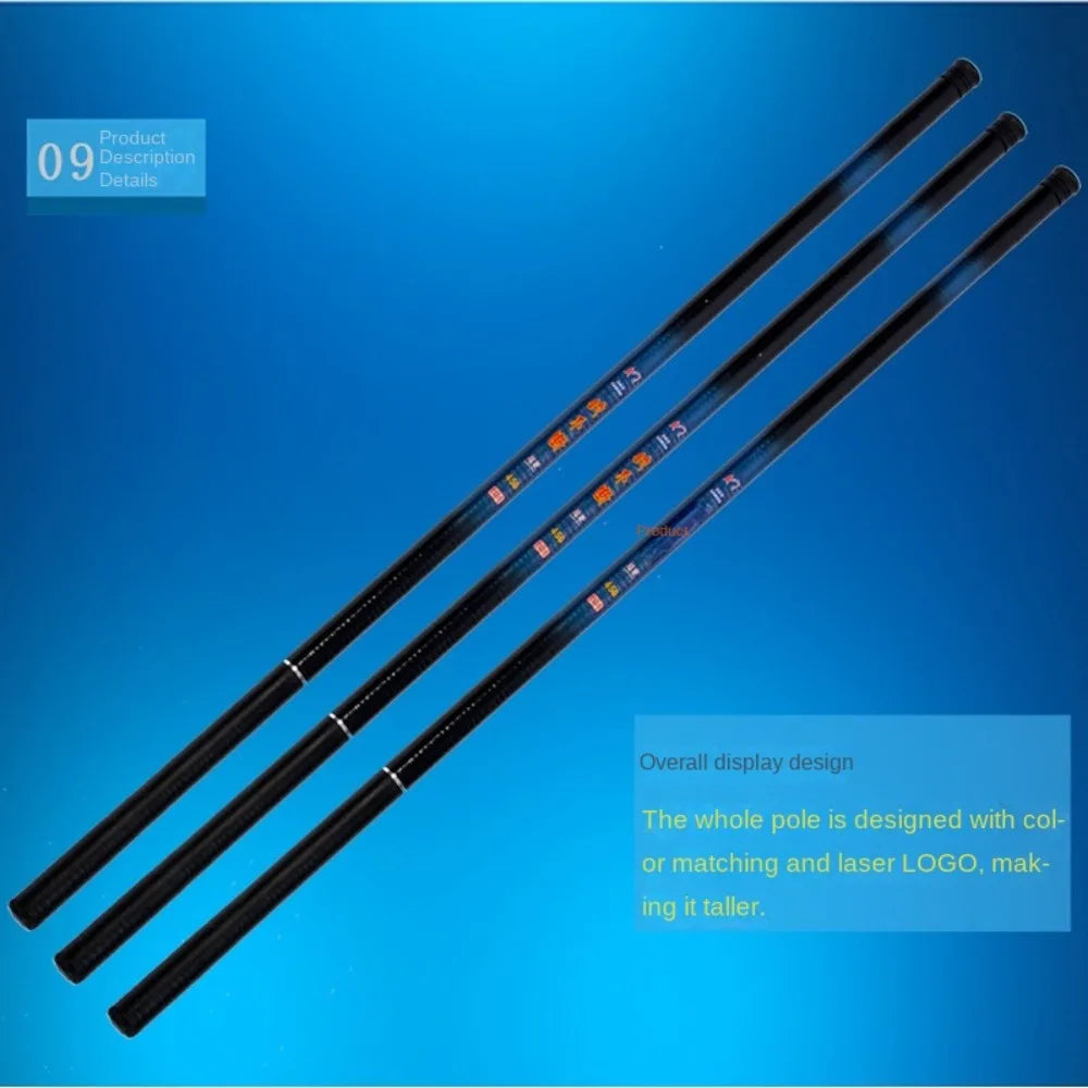 Telescopic Fishing Rod Kit – Glass Fibre Pole 2.1m–7.2m Telescopic Fishing Rod Axl