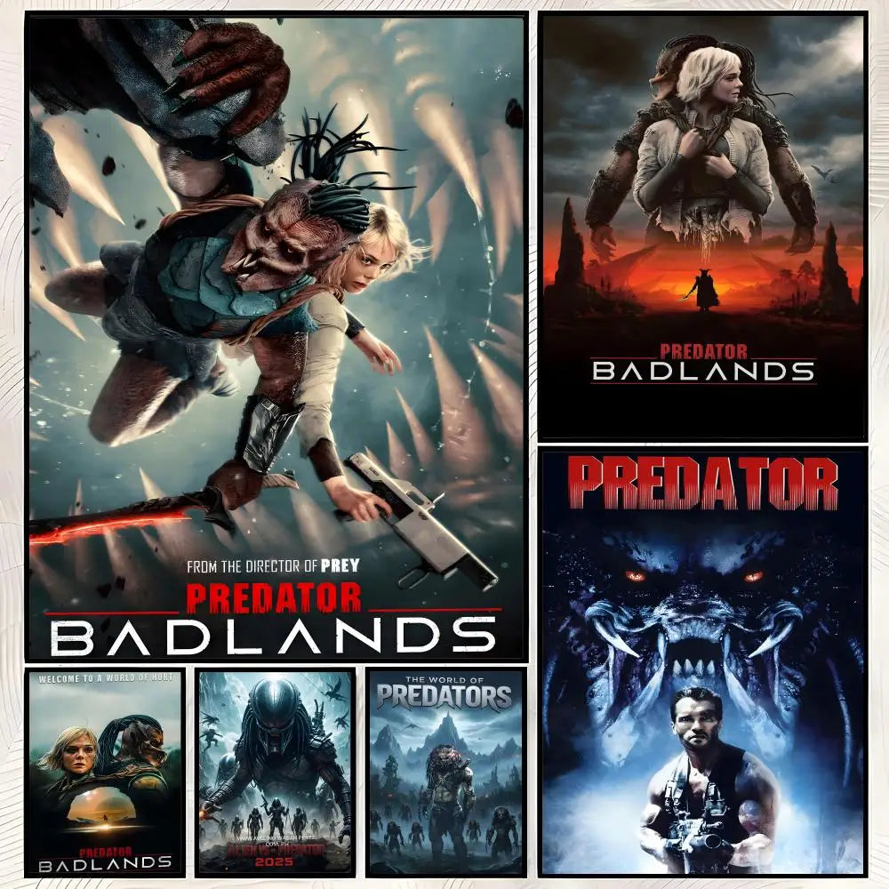 Predator Movie HD PVC Self-Stick Wall Poster – Waterproof Art Wall Art Poster Axl