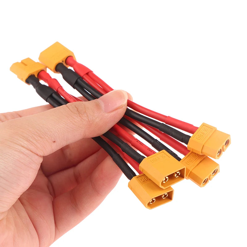 XT60 Y Splitter 14AWG Silicone Wire – RC Battery Connector RC Battery Connector Axl