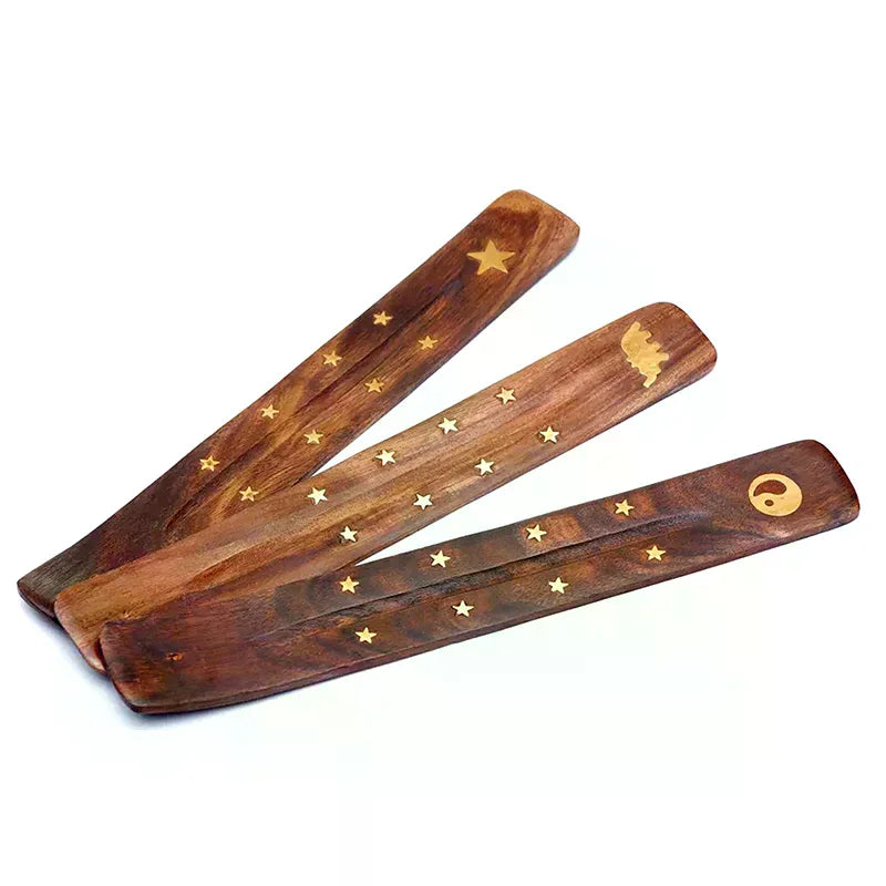 Natural Wood Incense Stick Holder & Ash Catcher | Home Décor Incense Holder Axl