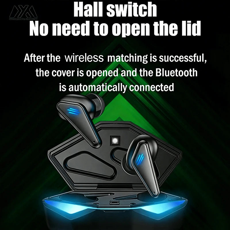 K55-TWS Bluetooth Gaming Earbuds – 65ms Low Latency & Mic Gaming Earbuds Axl