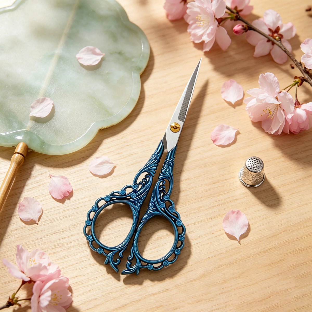 Sharp Embroidery & Tailor Scissors – Stainless Steel Sewing Shears Embroidery Scissors Axl Scissors-Blue