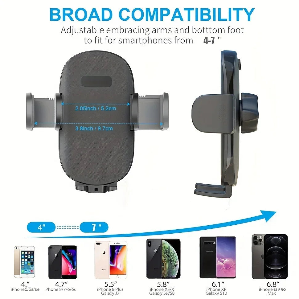 360° Car Air Vent Phone Mount – Spring Clip Cell Holder Car Phone Mount Axl