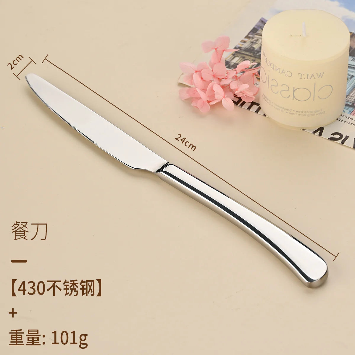 304 Stainless Steel Flatware Set – Mirror Finish Steak Knife & Fork Flatware Set Axl A China Mainland