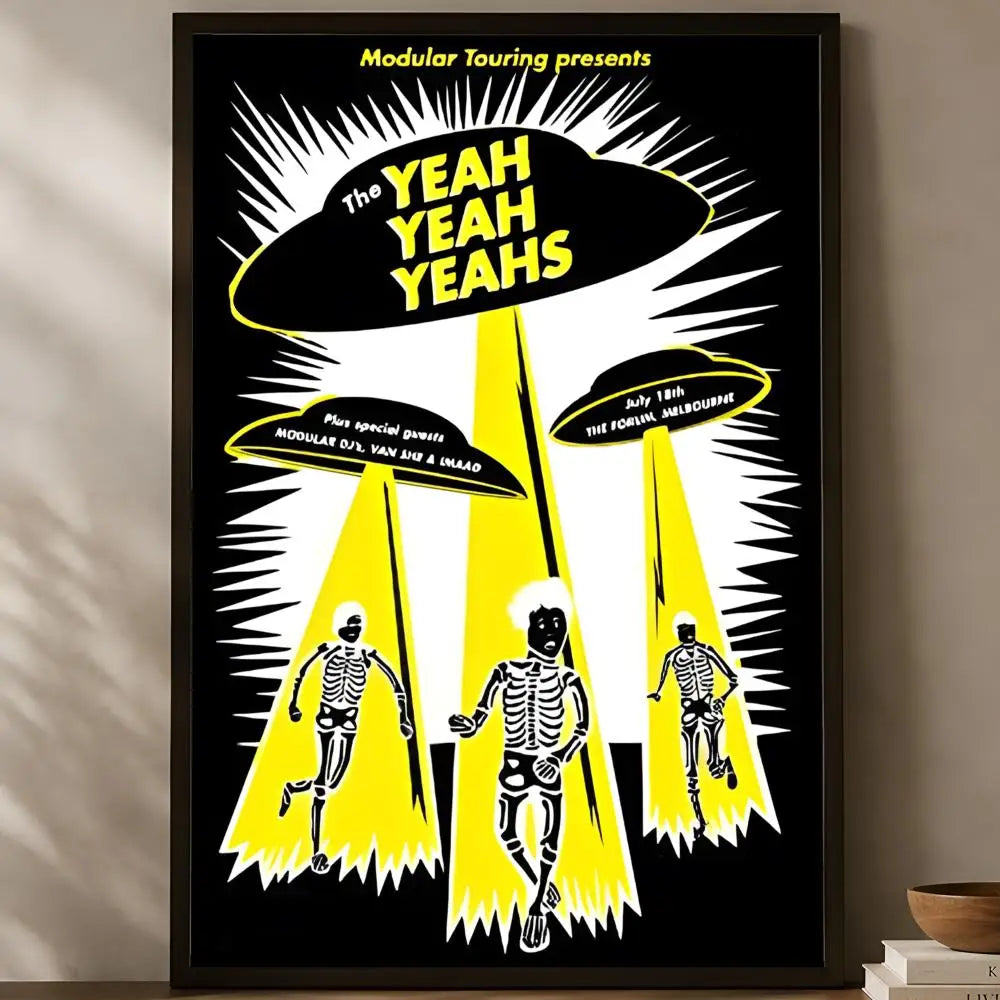 Yeah Yeah Yeahs Poster – Self-Stick HD Waterproof Wall Art Music Wall Poster Axl