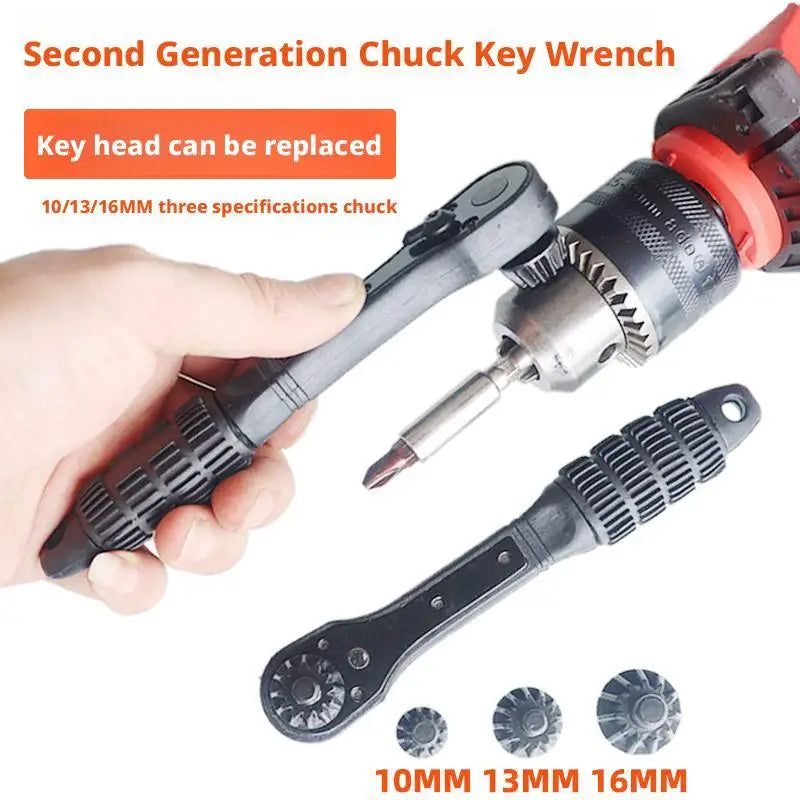 2-in-1 Drill Chuck Key Ratchet Wrench | 5-in-1 Hand Tool Ratchet Wrench Tool Axl