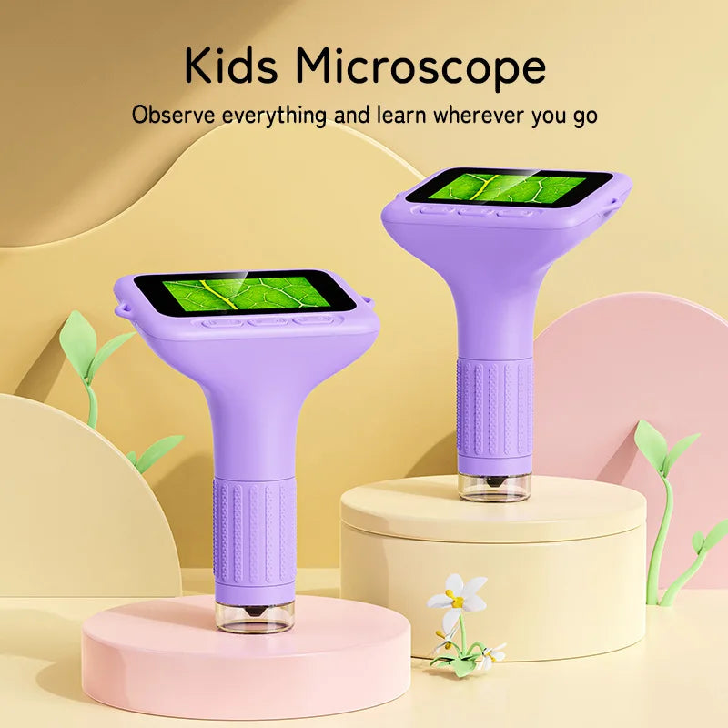 Kids Handheld Portable Optical Microscope – 500x Science Toy Kids Microscope Toy Axl
