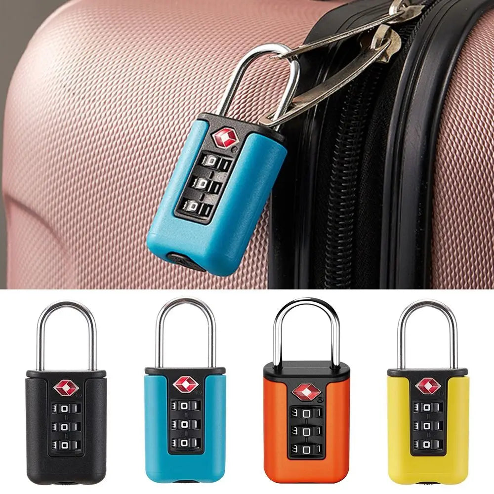 TSA 3-Digit Combination Lock – Anti-Theft Luggage Padlock Combination Padlock Axl