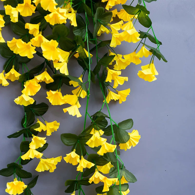 Silk Morning Glory Artificial Flower String 88cm | Wall Hanging Artificial Flower String Axl