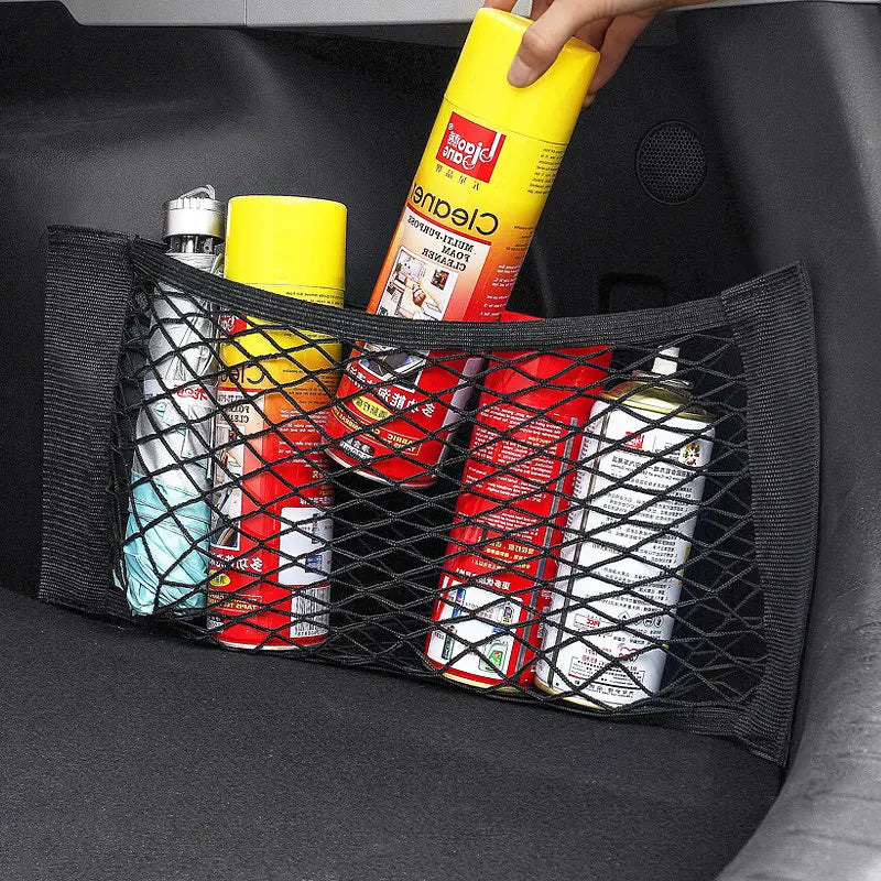 Car Trunk Mesh Organizer Net – Universal Storage Bag Car Trunk Organizer Axl