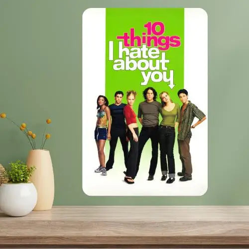 10 Things I Hate About You Metal Movie Poster Sign | Retro Metal Wall Sign Axl aluminum sign aluminum 14x20cm