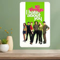 10 Things I Hate About You Metal Movie Poster Sign | Retro Metal Wall Sign Axl aluminum sign aluminum 14x20cm