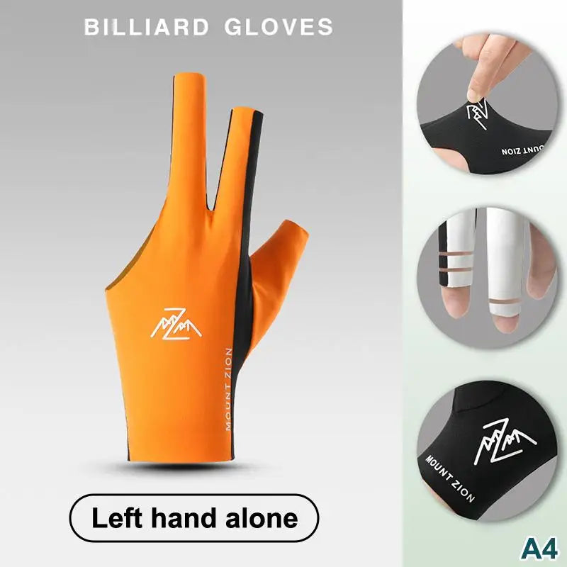 Fingerless Billiard Pool Glove – Breathable Ice Silk 3-Finger Billiard Cue Glove Axl A4