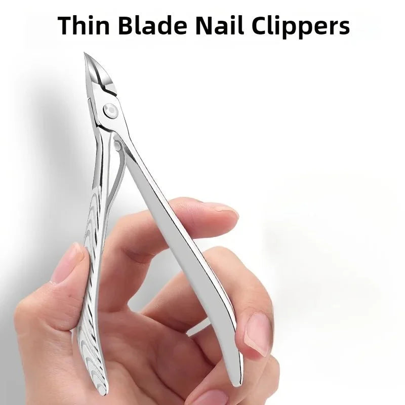 Stainless Steel Toenail Clippers – Slanted Tip for Thick Nails Nail Clippers Axl